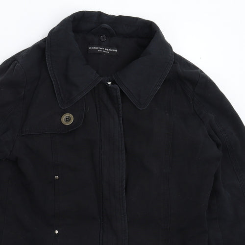 Dorothy Perkins Womens Black   Jacket Coat Size 10