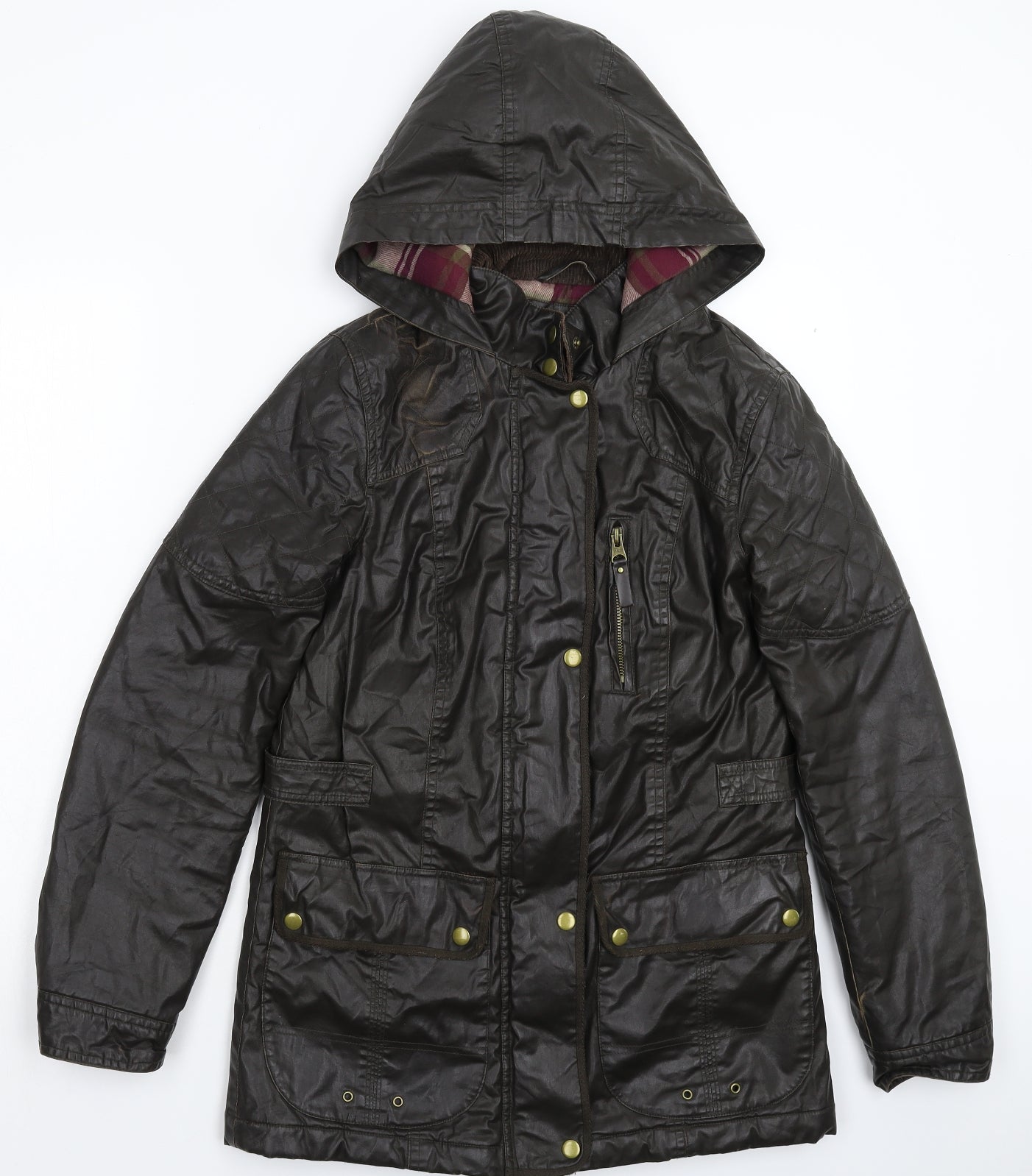 Marks and Spencer Womens Brown   Jacket Coat Size 8