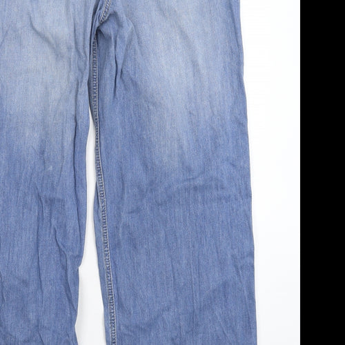 South Womens Blue  Denim Wide-Leg Jeans Size 18 L28 in