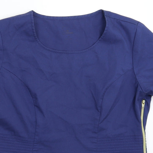 Preworn Womens Blue   Basic T-Shirt Size 10