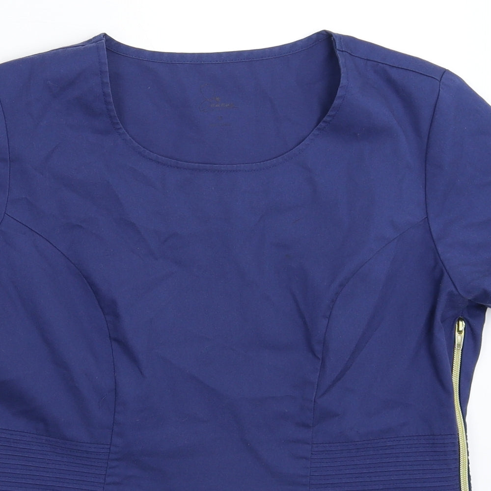 Preworn Womens Blue   Basic T-Shirt Size 10