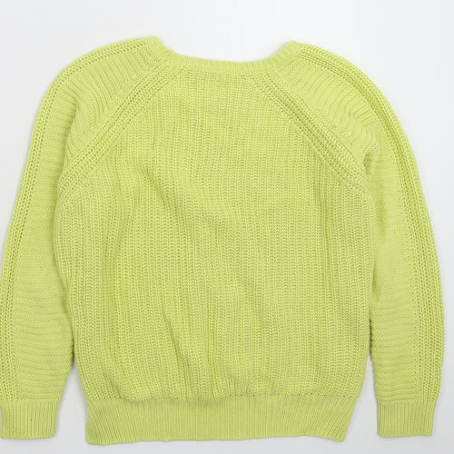 Marks and Spencer Womens Green  Knit Pullover Jumper Size 14