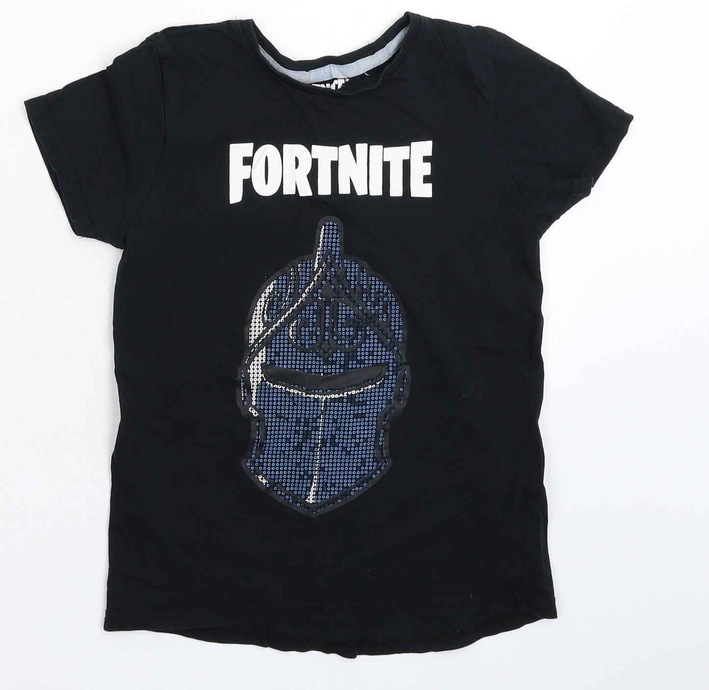 Primark Boys Black   Basic T-Shirt Size S  - Fortnite
