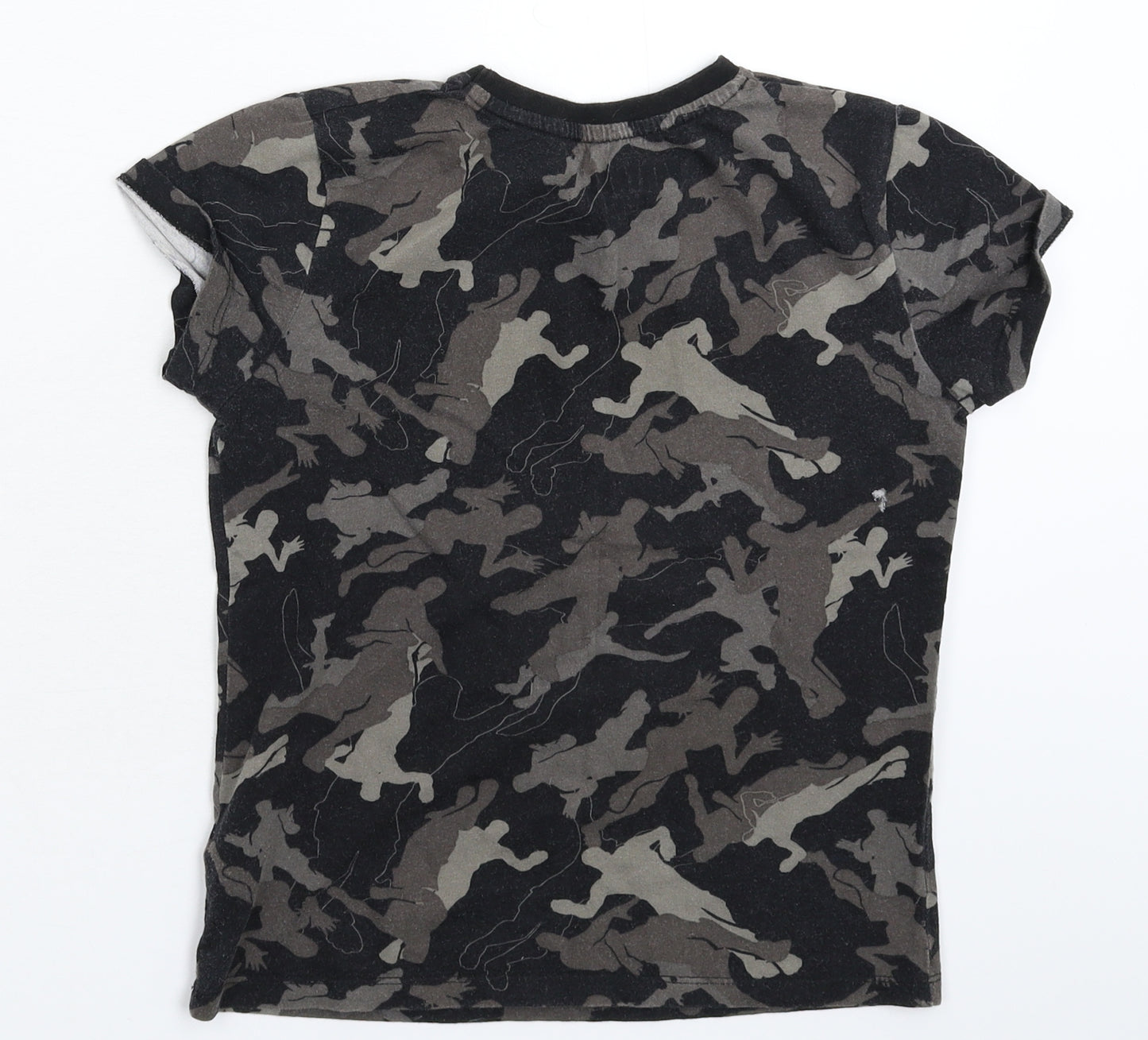 Primark Boys Multicoloured Camouflage  Basic T-Shirt Size S  - Fortnite