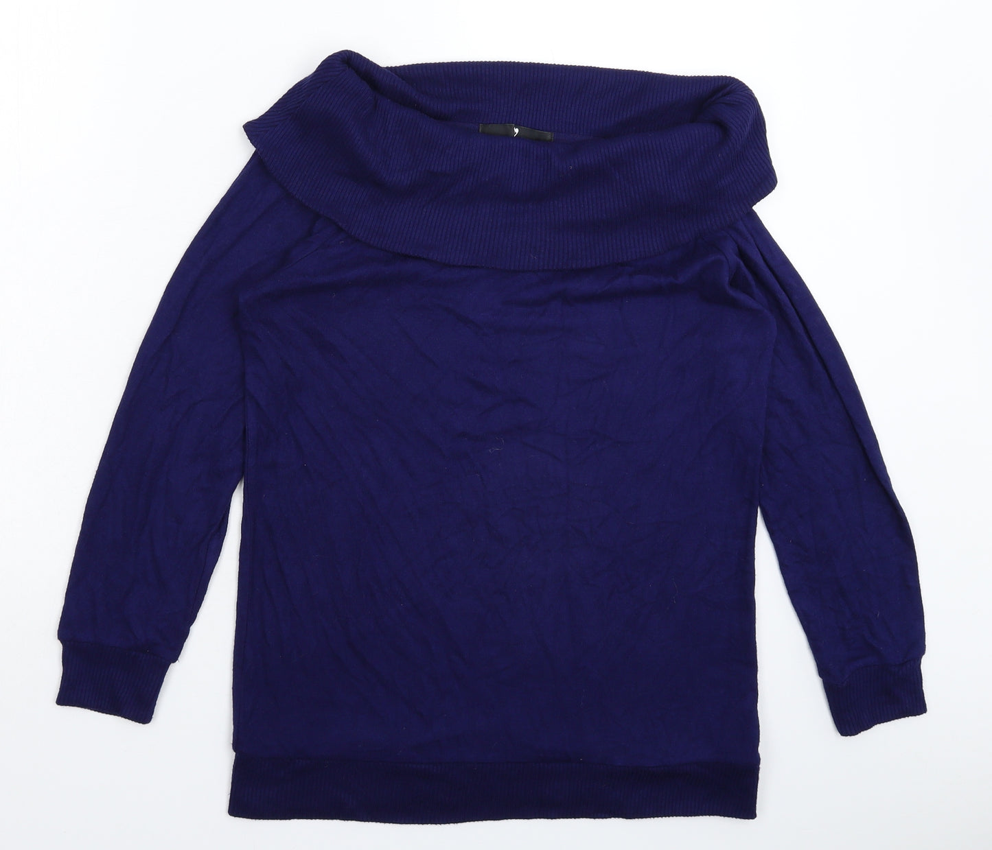 Very Womens Blue  Knit Pullover Jumper Size 10