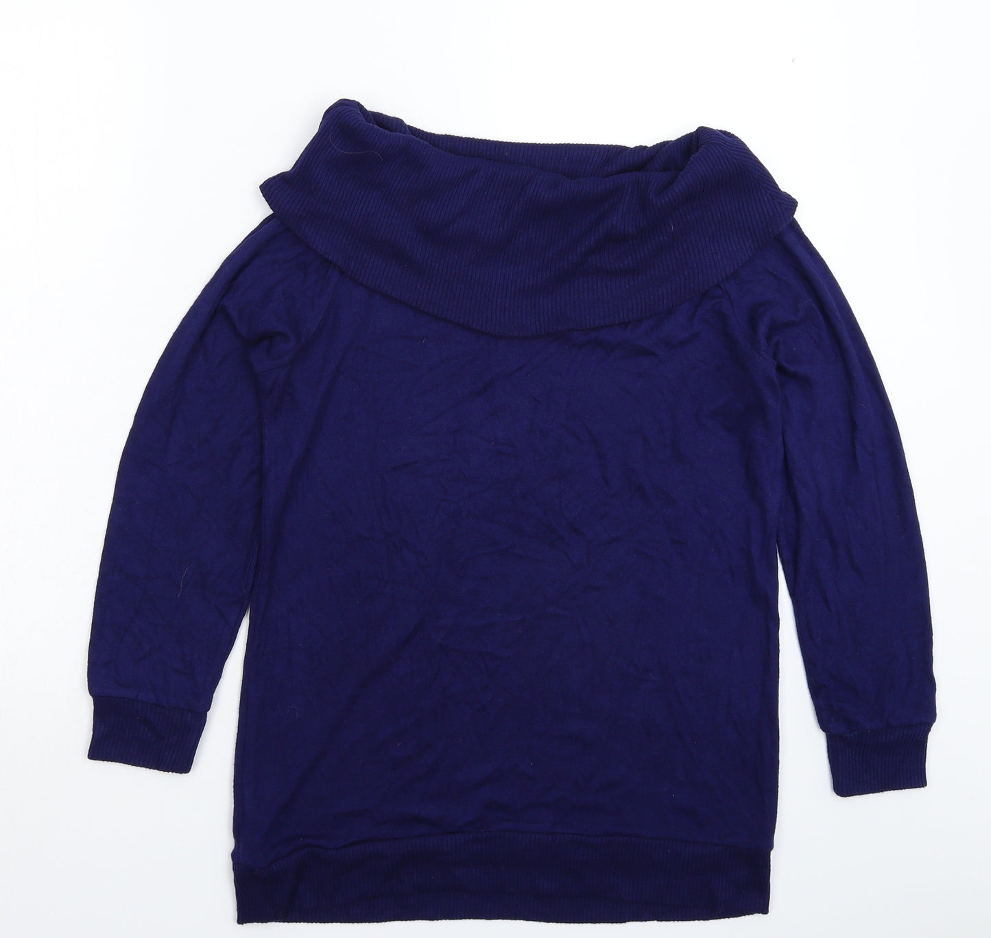 Very Womens Blue  Knit Pullover Jumper Size 10