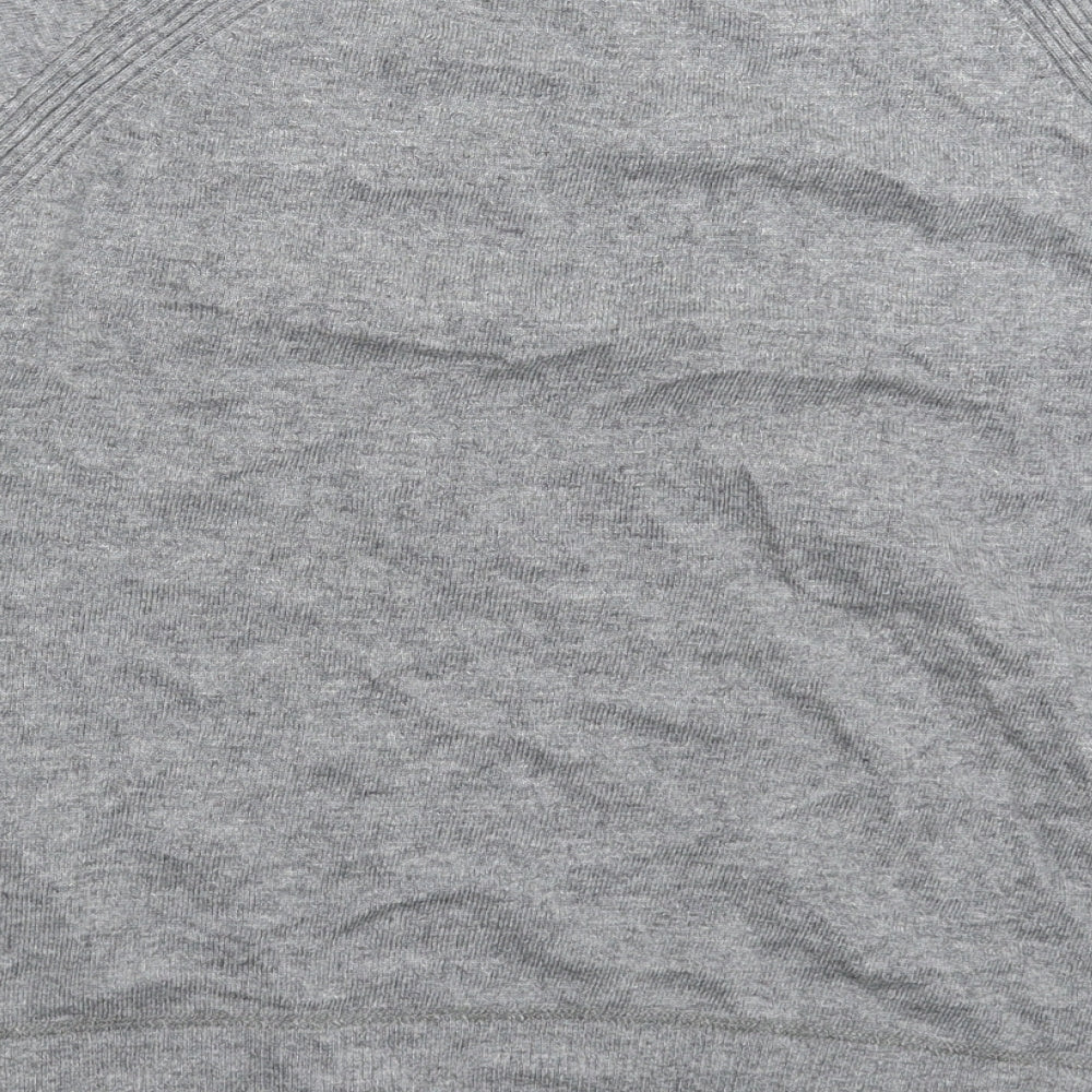 River Island Womens Grey  Knit Pullover Jumper Size 12  - Oversized