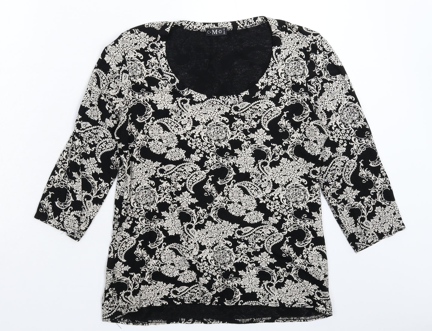 CMD Womens Black   Basic T-Shirt Size 14