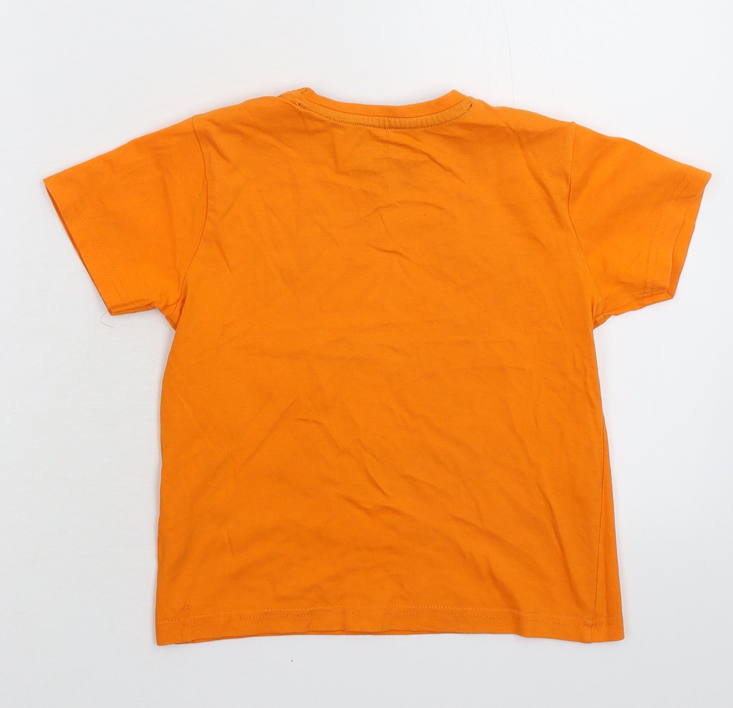 Rebel Boys Orange   Basic T-Shirt Size 4-5 Years