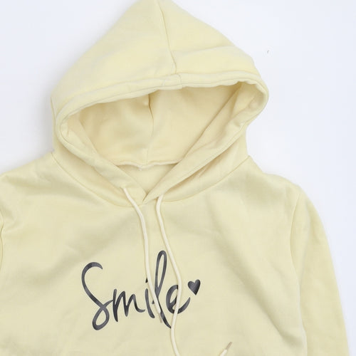 Preworn Womens Yellow   Pullover Hoodie Size S