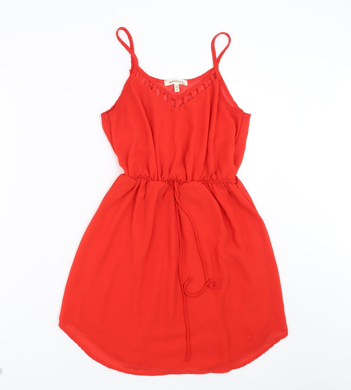 Monteau Womens Red Fit & Flare Size S