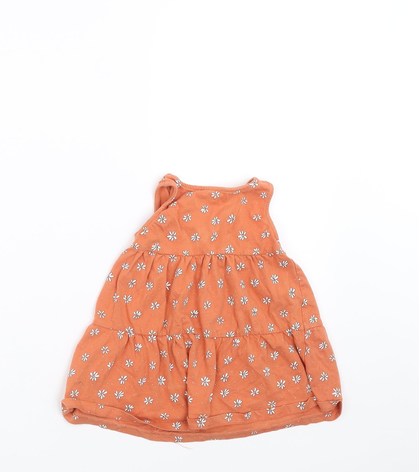Primark Girls Beige Floral  Trapeze & Swing  Size 12-18 Months