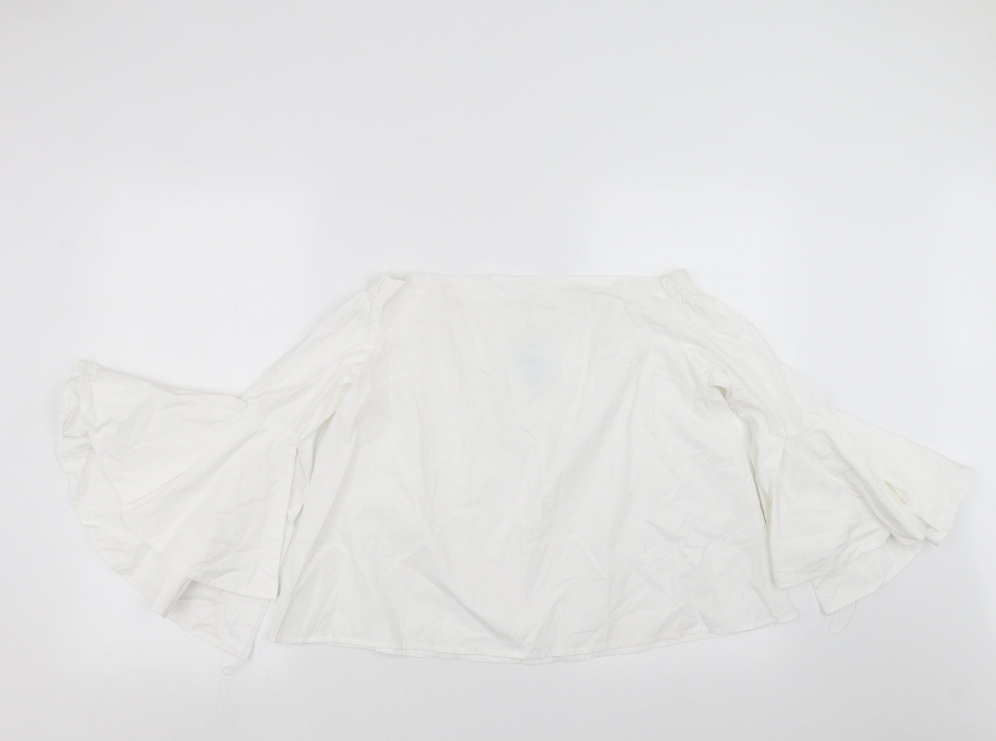 Jovonna Womens White   Basic Blouse Size 10