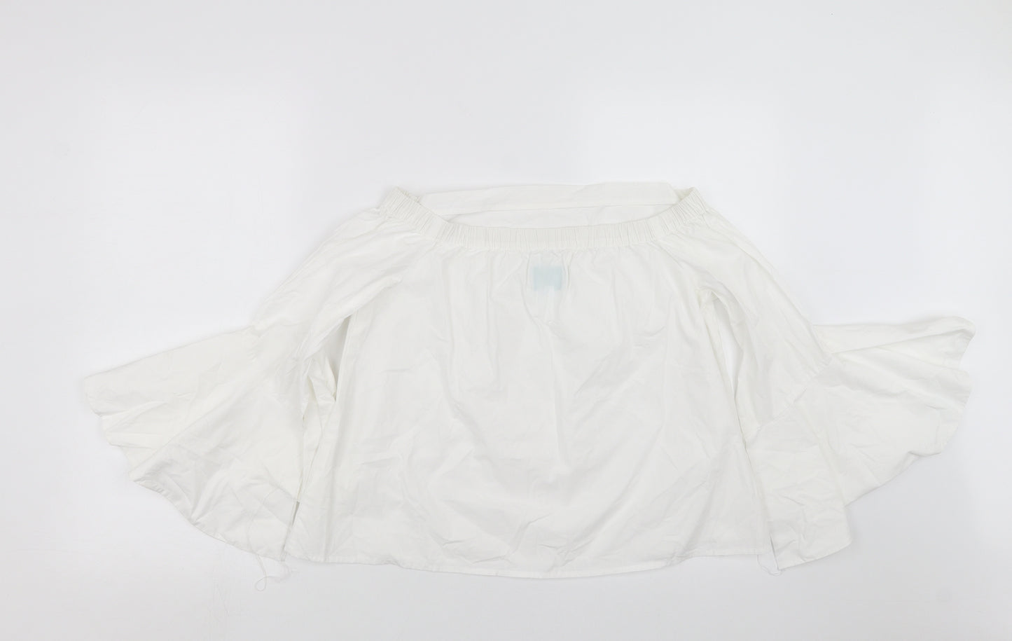 Jovonna Womens White   Basic Blouse Size 10