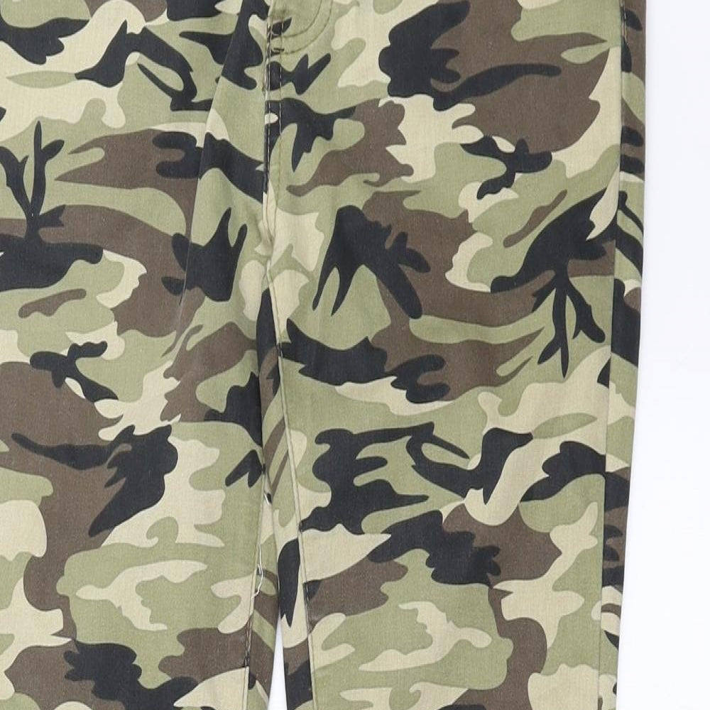 Toxik3 Womens Green Camouflage Denim Skinny Jeans Size 12 L27 in
