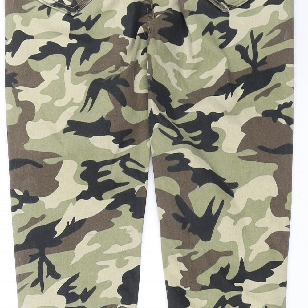 Toxik3 Womens Green Camouflage Denim Skinny Jeans Size 12 L27 in