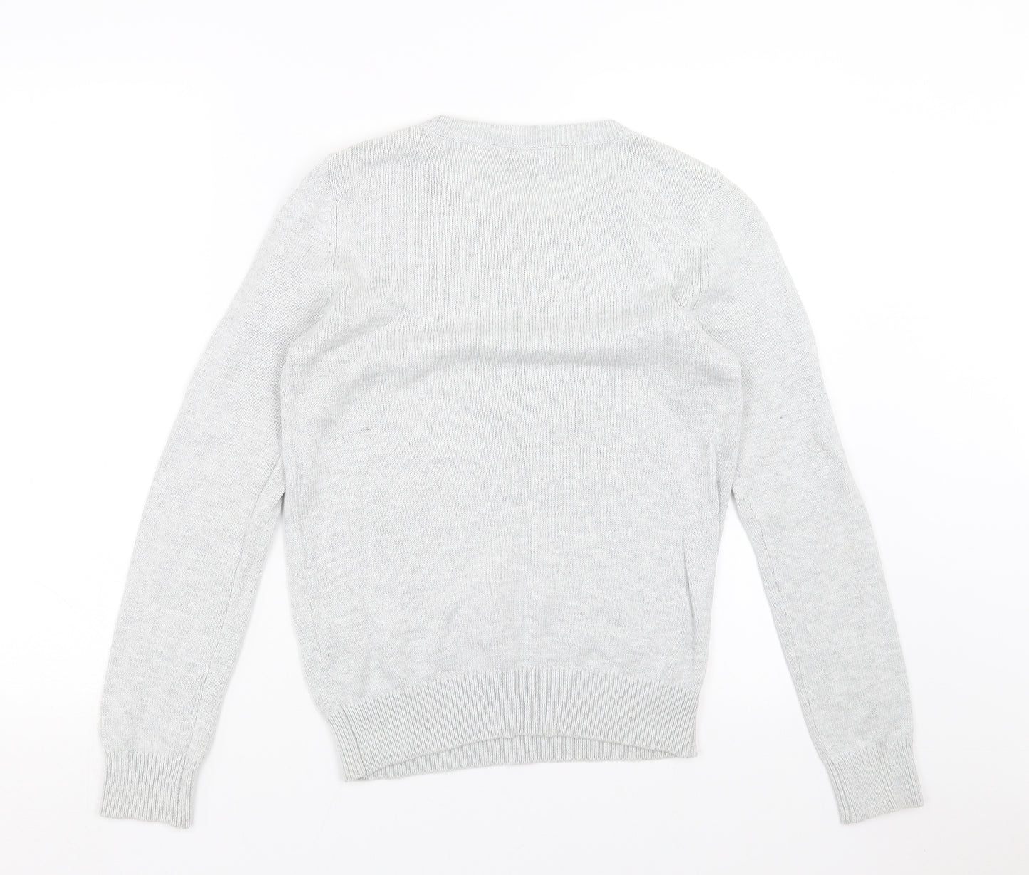 Dorothy Perkins Womens Grey  Knit Pullover Jumper Size 10  - beaded neck line