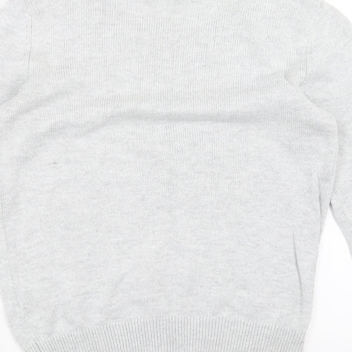 Dorothy Perkins Womens Grey  Knit Pullover Jumper Size 10  - beaded neck line