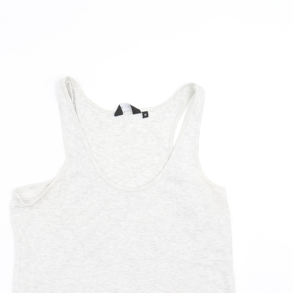 New Look Womens Grey   Basic Tank Size 12
