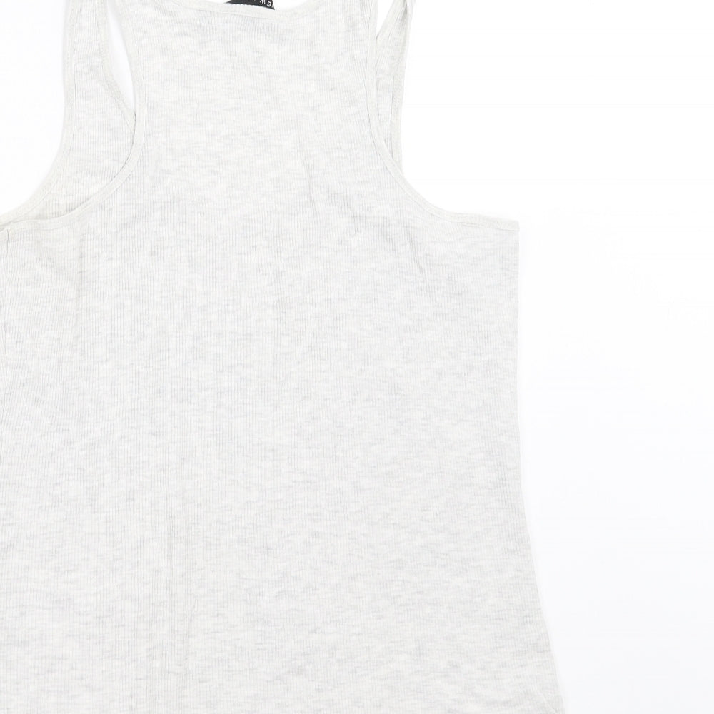 New Look Womens Grey   Basic Tank Size 12