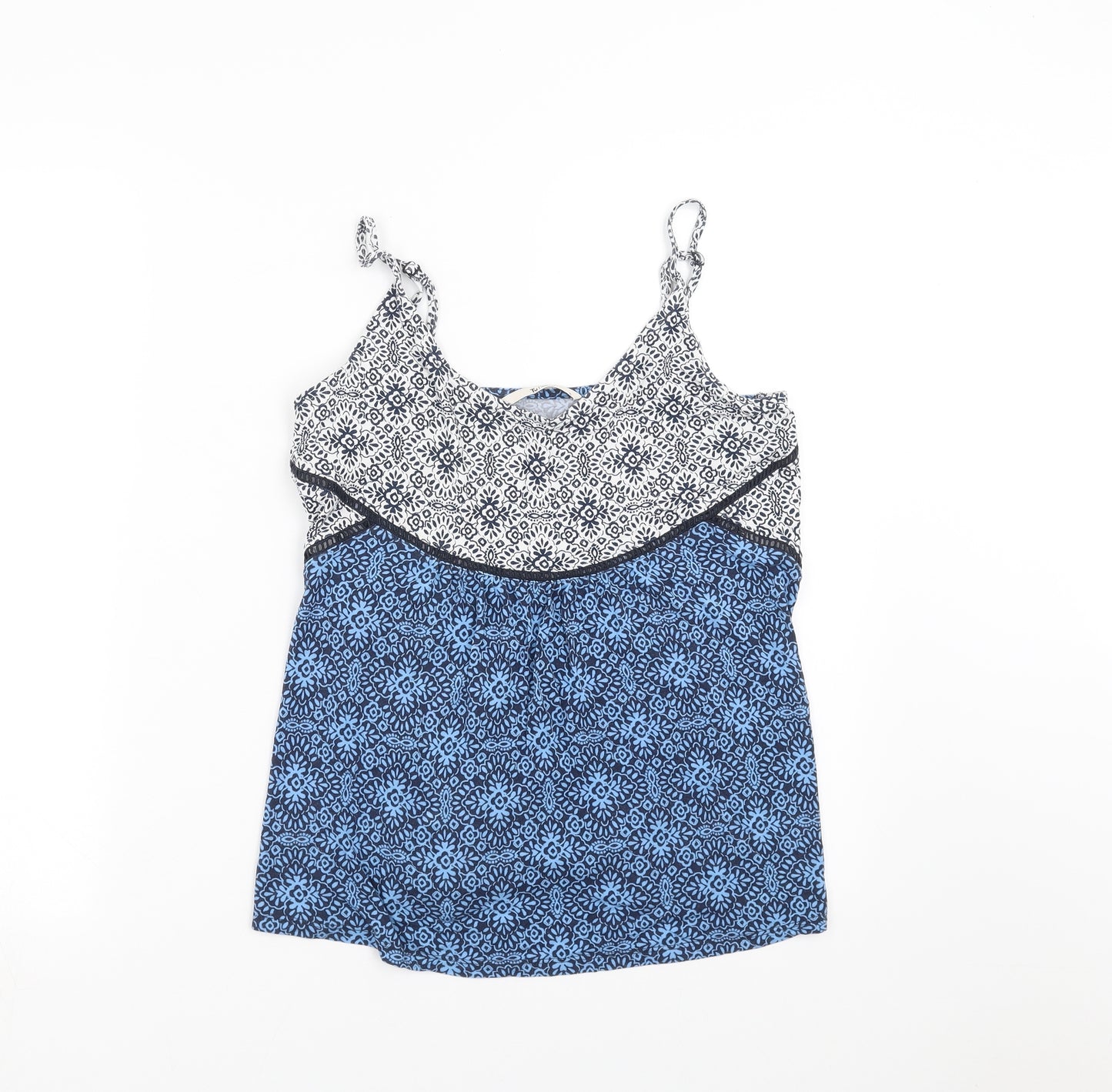 TU Womens Blue Floral  Camisole Blouse Size 12