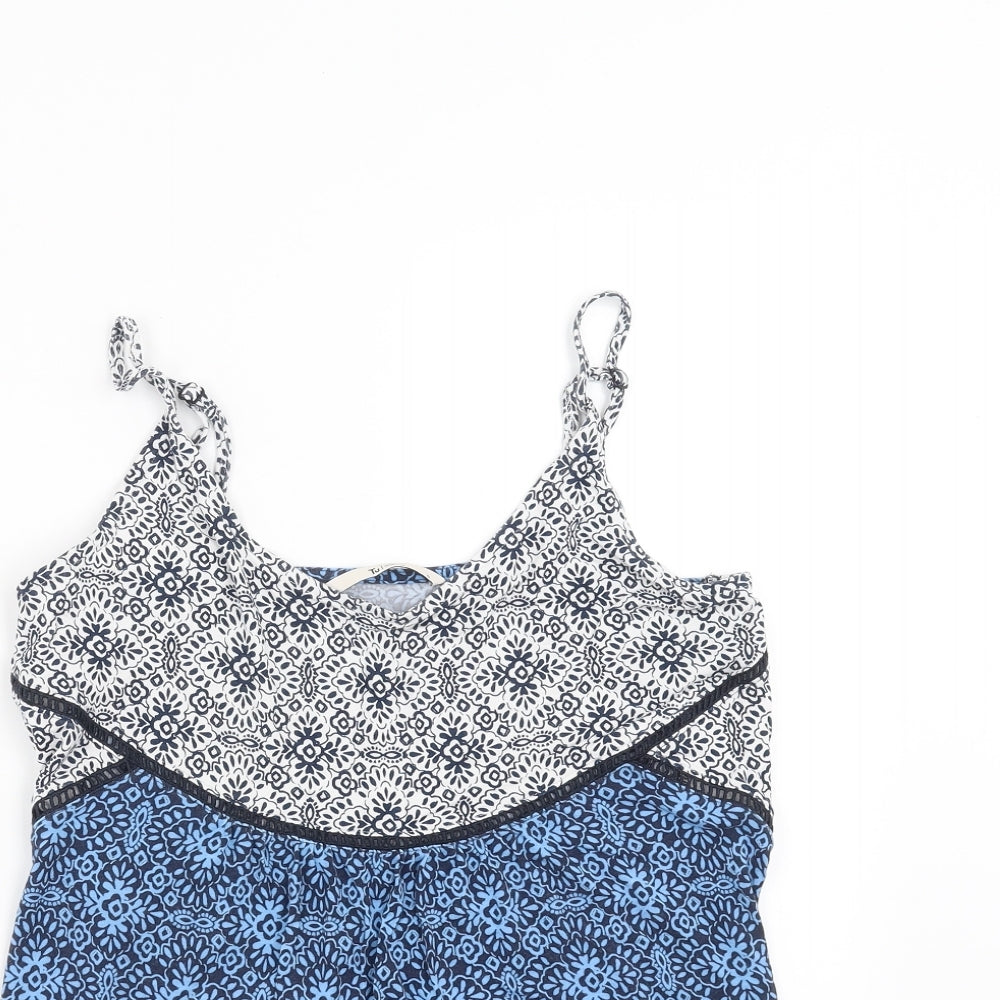 TU Womens Blue Floral  Camisole Blouse Size 12