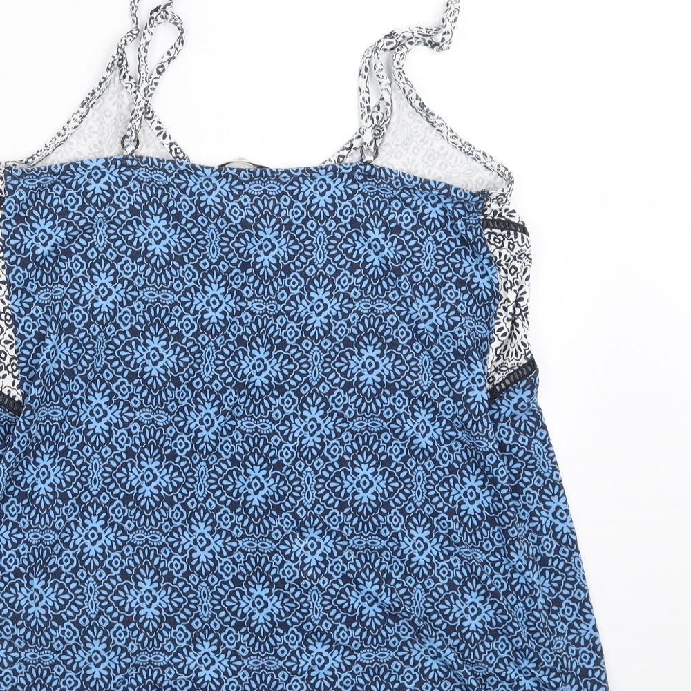 TU Womens Blue Floral  Camisole Blouse Size 12