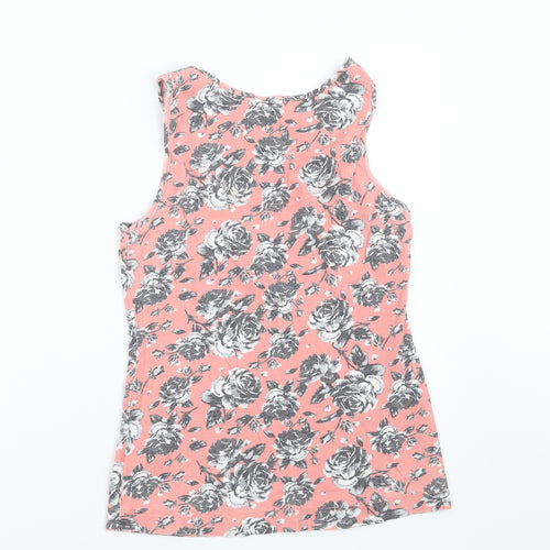 Dorothy Perkins Womens Pink Floral  Basic Tank Size 12