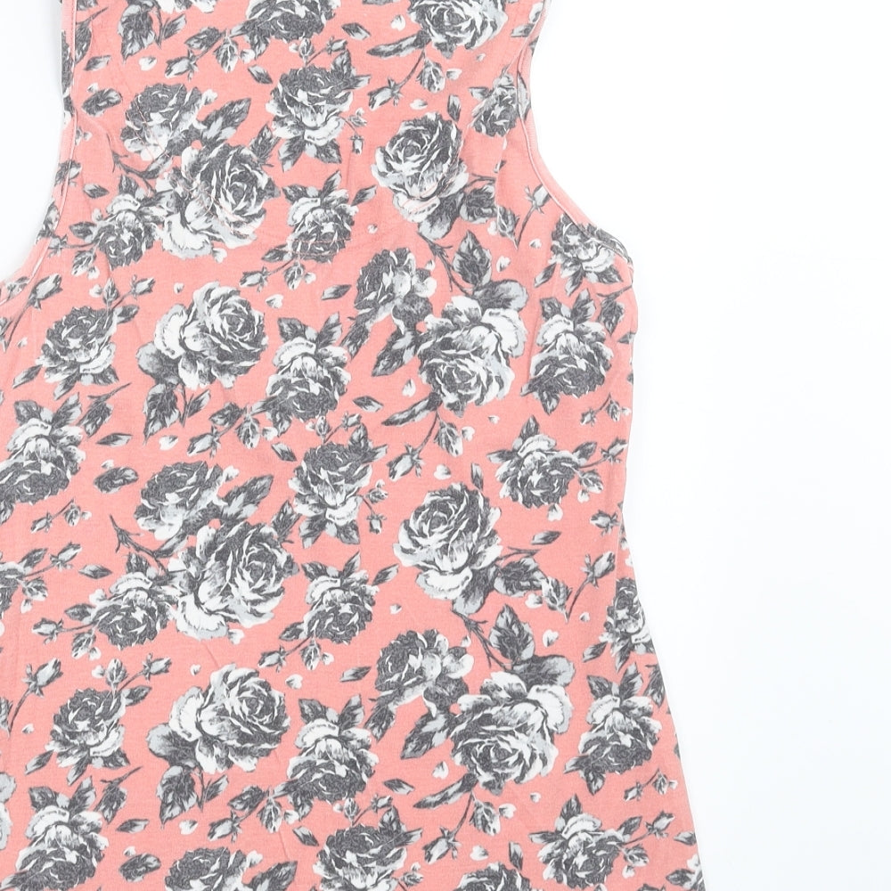 Dorothy Perkins Womens Pink Floral  Basic Tank Size 12