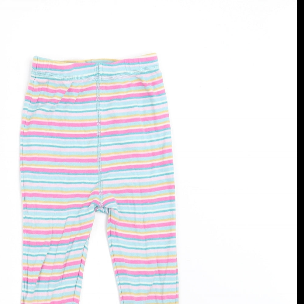 NEXT Girls Multicoloured Striped   Pyjama Pants Size 2-3 Years
