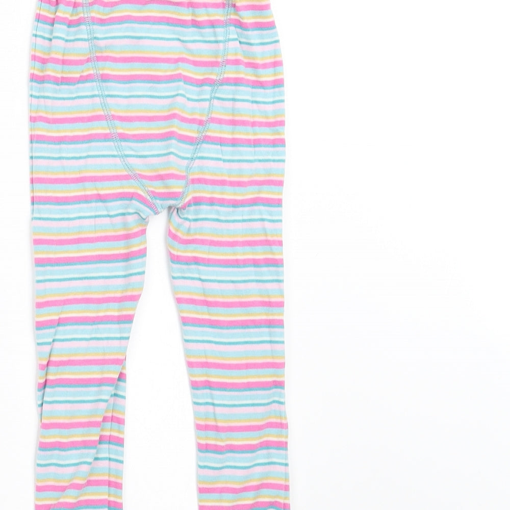 NEXT Girls Multicoloured Striped   Pyjama Pants Size 2-3 Years