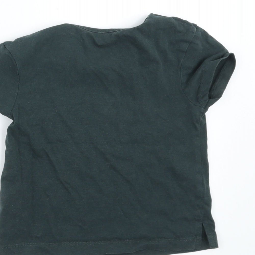 George Girls Black   Basic T-Shirt Size 2-3 Years  - kindness is powerful