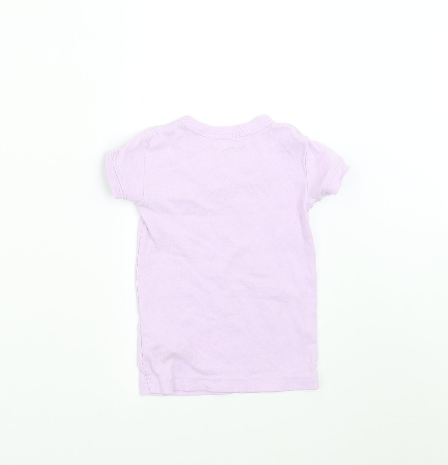 Gap Girls Purple   Basic T-Shirt Size 2 Years  - butterflies