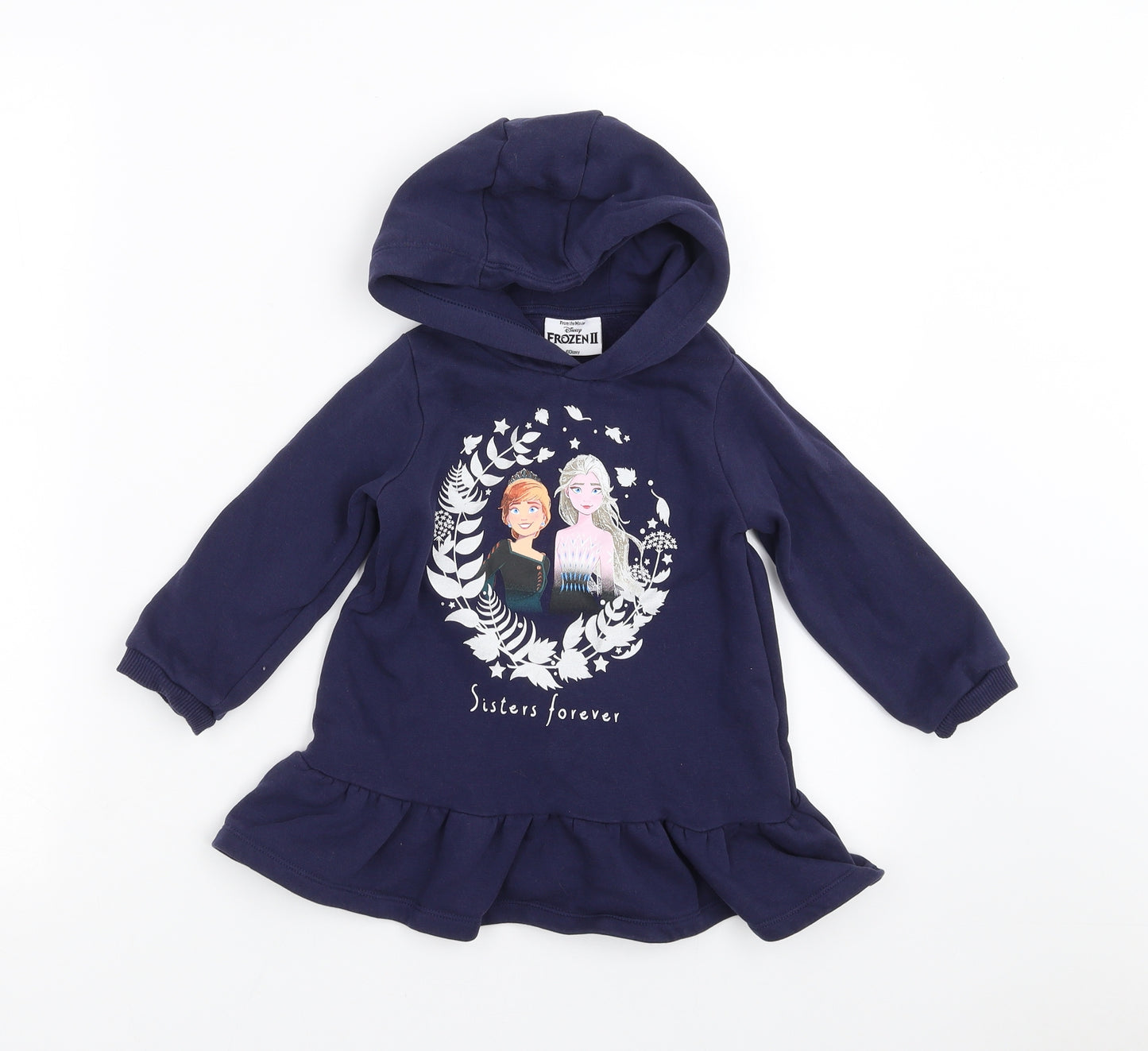 TESCO Girls Blue   Pullover Jumper Size 18-24 Months  - frozen