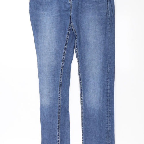 Waven Womens Blue  Denim Skinny Jeans Size 14 L29 in