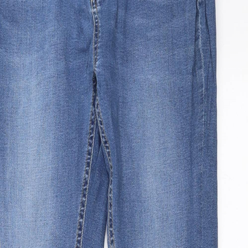 Waven Womens Blue  Denim Skinny Jeans Size 14 L29 in