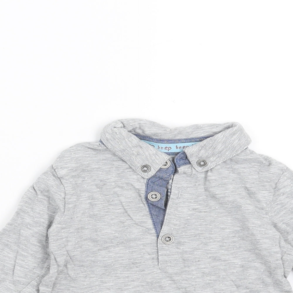 F&F Boys Grey   Basic T-Shirt Size 12-18 Months