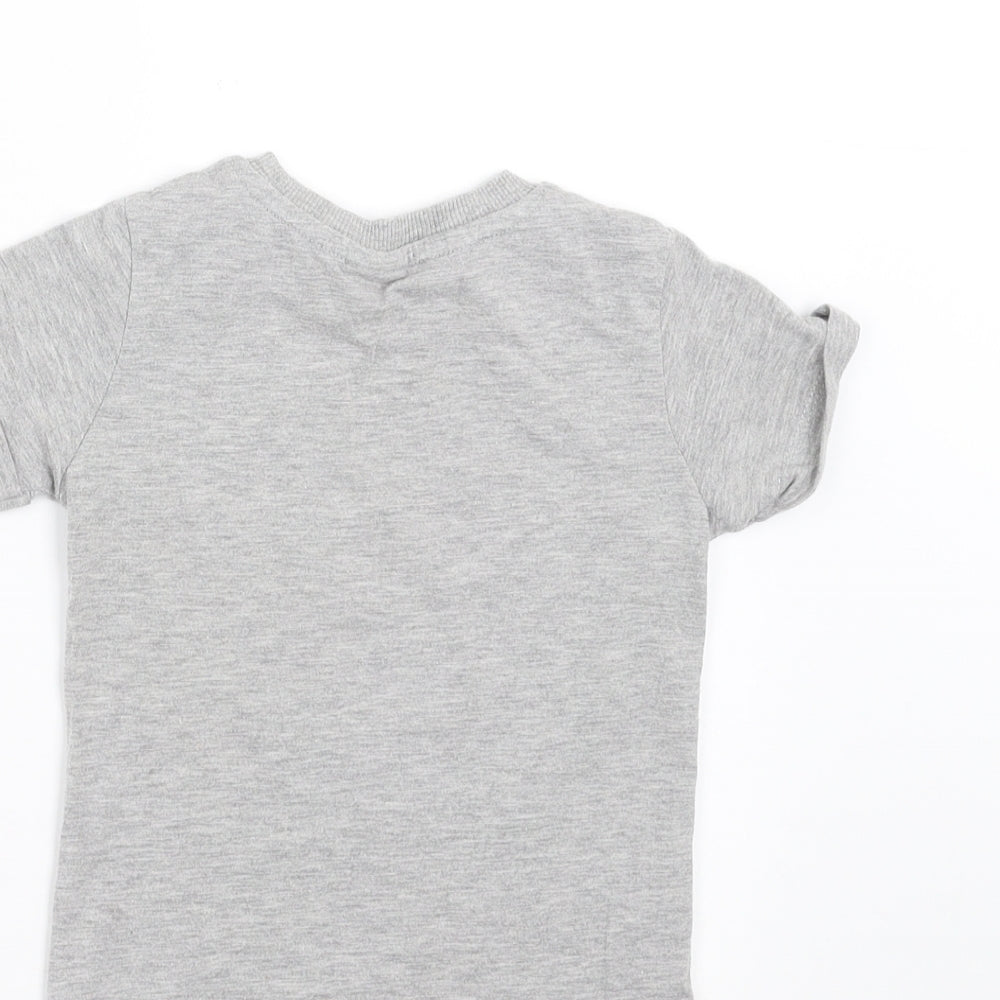 Disney Baby Grey   Basic T-Shirt Size 12-18 Months  - mickey mouse