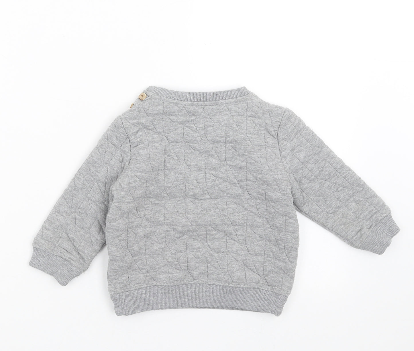 Zara Boys Green Geometric  Pullover Jumper Size 12-18 Months