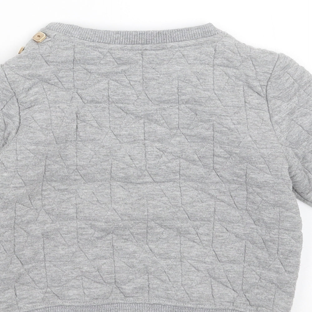 Zara Boys Green Geometric  Pullover Jumper Size 12-18 Months