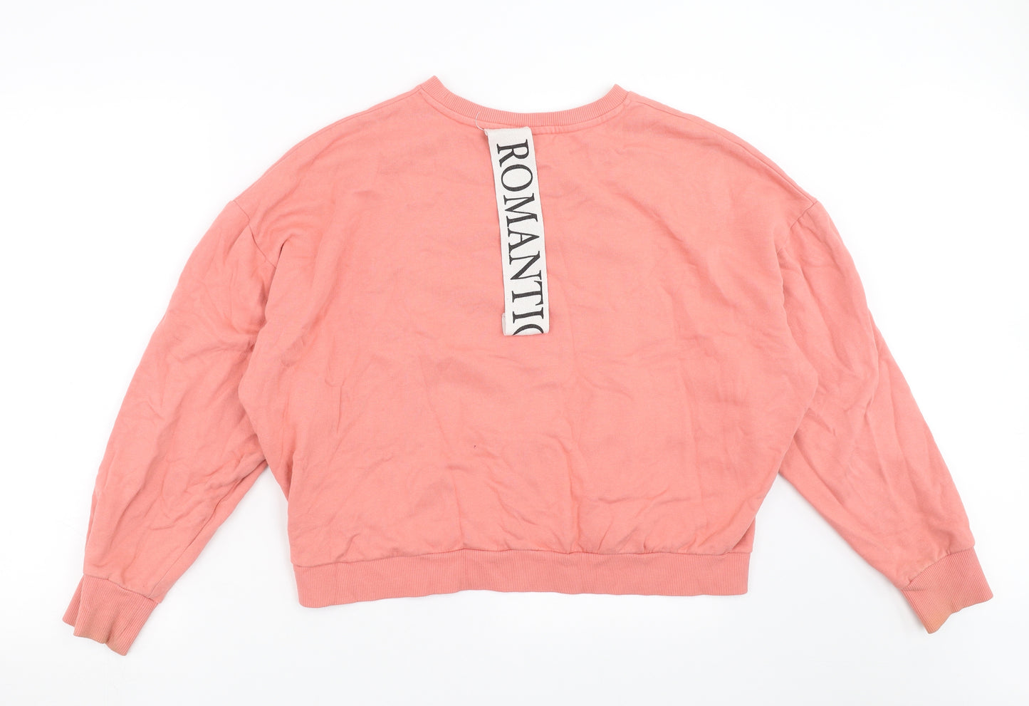Topshop Womens Pink   Pullover Sweatshirt Size 10