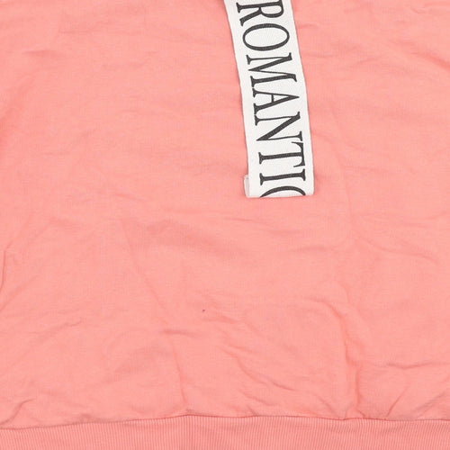 Topshop Womens Pink   Pullover Sweatshirt Size 10