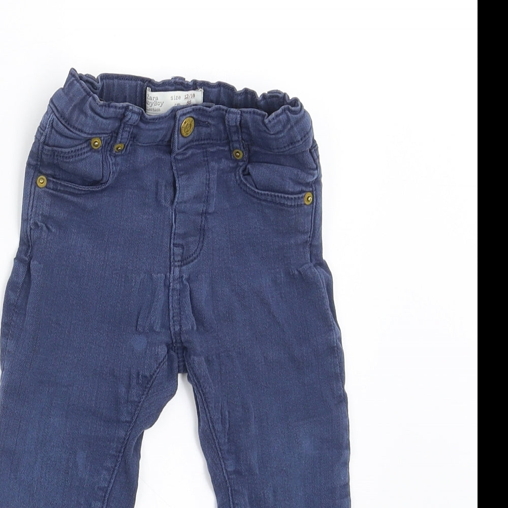 Zara Boys Blue  Denim  Jeans Size 12-18 Months