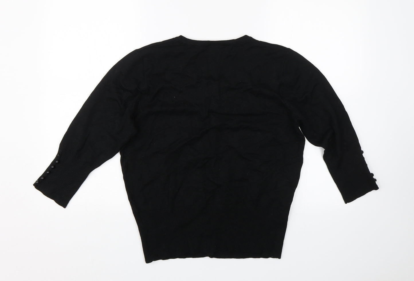 Roman Womens Black   Cardigan Jumper Size 16