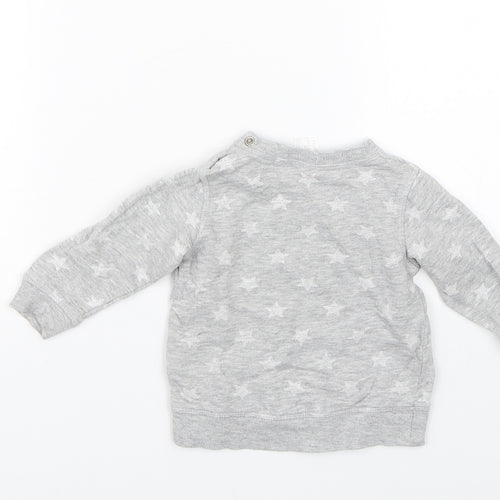 H&M Baby Grey Spotted  Pullover Jumper Size 3-6 Months  - Stars