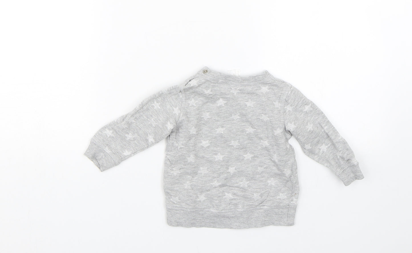 H&M Baby Grey Spotted  Pullover Jumper Size 3-6 Months  - Stars