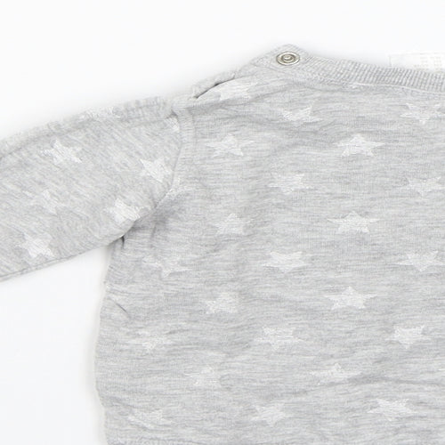 H&M Baby Grey Spotted  Pullover Jumper Size 3-6 Months  - Stars