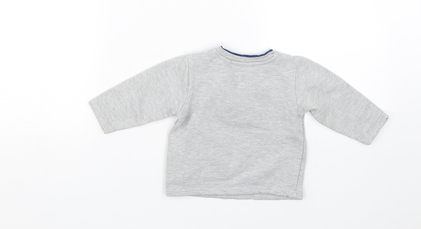 Ergee Baby Grey   Pullover Jumper Size 6-9 Months  - Seal