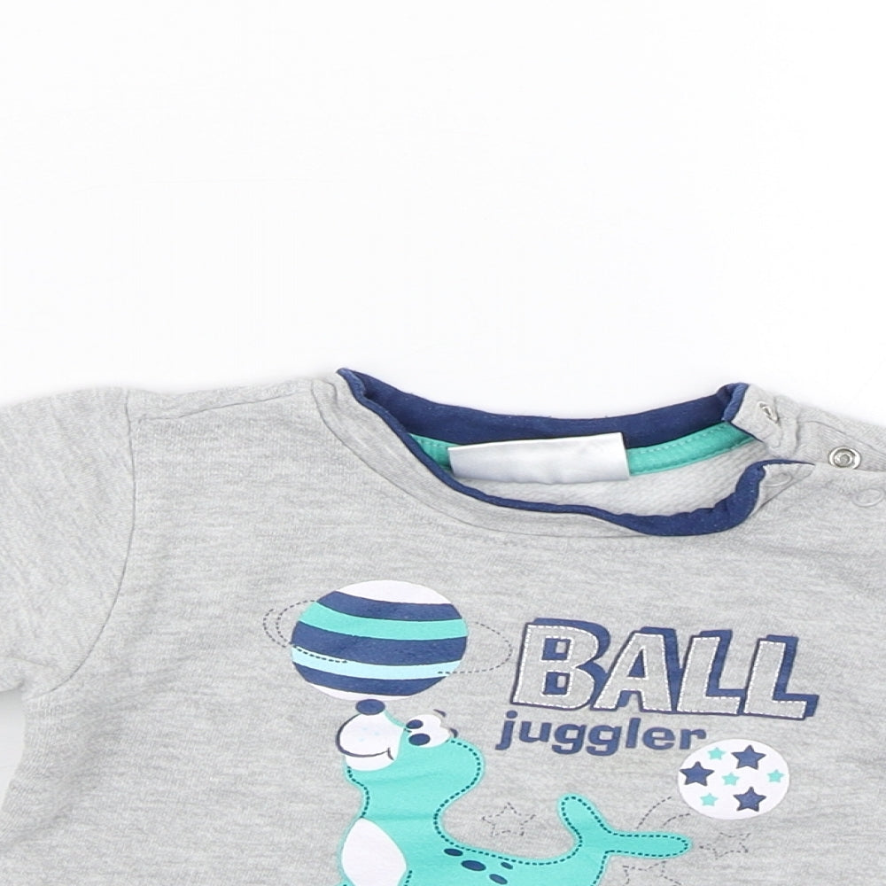 Ergee Baby Grey   Pullover Jumper Size 6-9 Months  - Seal