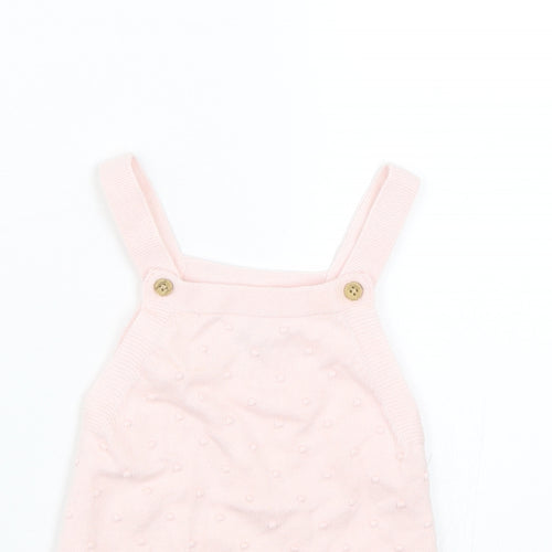 F&F Girls Pink Polka Dot  Tank Dress  Size 9-12 Months